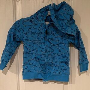 Carter's Blue Dino Pattern Hoodie